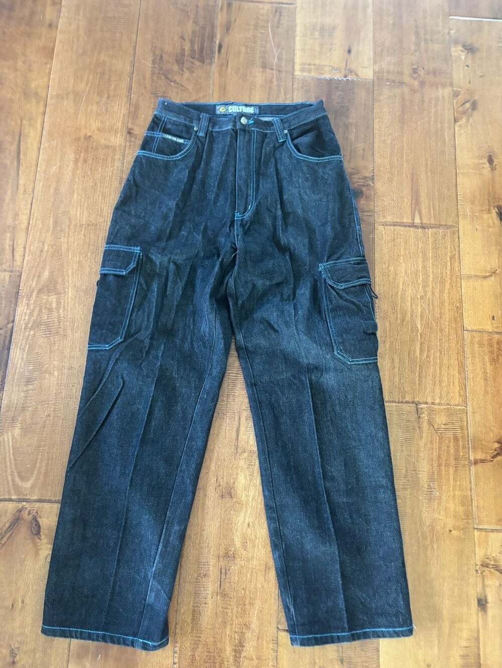 Vintage Culture Jeans Baggy Carpenter Utility Denim Pants